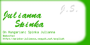 julianna spinka business card